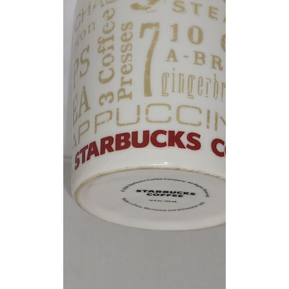 Starbucks 12 Days of Christmas Coffee Mug 14 oz 2008 Holiday Collectible - Picture 8 of 9